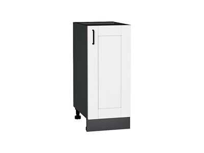 Шкаф нижний с 1-ой дверцей Лофт Graphite, Super White, 350 В*Ш*Г 816*350*480, фасад МДФ  Super White, корпус  Graphite ms2510VVT_65257