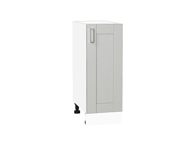 Шкаф нижний с 1-ой дверцей Лофт Белый, Grey Silk, 300 В*Ш*Г 816*300*480, фасад МДФ  Grey Silk, корпус  Белый ms2510VVT_69687