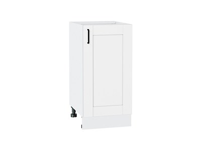 Шкаф нижний с 1-ой дверцей Лофт Белый, Super White, 400 В*Ш*Г 816*400*480, фасад МДФ  Super White, корпус  Белый ms2510VVT_55307