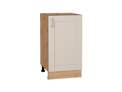 Шкаф нижний с 1-ой дверцей Лофт Дуб Вотан, Cream Silk, 450 В*Ш*Г 816*450*480, фасад МДФ  Cream Silk, корпус  Дуб Вотан ms2510VVT_71562