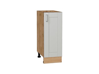 Шкаф нижний с 1-ой дверцей Лофт Дуб Вотан, Grey Silk, 300 В*Ш*Г 816*300*480, фасад МДФ  Grey Silk, корпус  Дуб Вотан ms2510VVT_69694