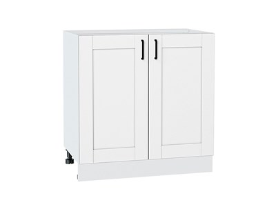 Шкаф нижний с 2-мя дверцами Лофт Белый, Super White, 800 В*Ш*Г 816*800*480, фасад МДФ  Super White, корпус  Белый ms2510VVT_55433