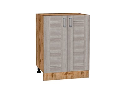 Шкаф нижний с 2-мя дверцами Лофт Дуб Вотан, Cappuccino Veralinga, 600 В*Ш*Г 816*600*480, фасад МДФ  Cappuccino Veralinga, корпус  Дуб Вотан ms2510VVT_63380