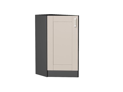 Шкаф нижний торцевой Лофт Graphite, Cream Silk В*Ш*Г 816*296*554, фасад МДФ  Cream Silk, корпус  Graphite ms2510VVT_71601