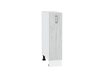 Шкаф нижний бутылочница Лофт Белый, Nordic Oak, 200 В*Ш*Г 816*200*480, фасад МДФ  Nordic Oak, корпус  Белый ms2510VVT_40391