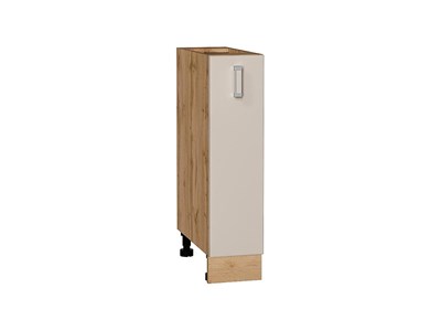 Шкаф нижний бутылочница Лофт Дуб Вотан, Cream Silk, 200 В*Ш*Г 816*200*480, фасад МДФ  Cream Silk, корпус  Дуб Вотан ms2510VVT_71533