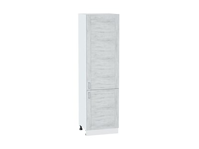 Шкаф пенал с 2-мя дверцами Лофт Белый, Nordic Oak, 2140, 600 В*Ш*Г 2132*600*576, фасад МДФ  Nordic Oak, корпус  Белый ms2510VVT_39832