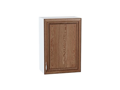 Шкаф верхний с 1-ой дверцей Шале Белый, Brown Dreamline, 720, 500 В*Ш*Г 716*500*320, фасад МДФ  Brown Dreamline, корпус  Белый ms2510VVT_53770