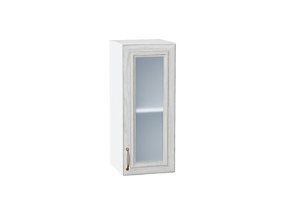 Шкаф верхний с 1-ой остекленной дверцей Шале Белый, White Dreamline, 720, 300 В*Ш*Г 716*300*320, фасад МДФ/Стекло  White Dreamline, корпус  Белый ms2510VVT_53787