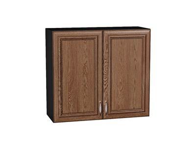 Шкаф верхний с 2-мя дверцами Шале Graphite, Brown Dreamline, 720, 800 В*Ш*Г 716*800*320, фасад МДФ  Brown Dreamline, корпус  Graphite ms2510VVT_53824