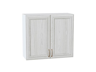 Шкаф верхний с 2-мя дверцами Шале Белый, White Dreamline, 720, 800 В*Ш*Г 716*800*320, фасад МДФ  White Dreamline, корпус  Белый ms2510VVT_53812