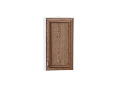 Шкаф верхний торцевой Шале Белый, Brown Dreamline, 720 В*Ш*Г 716*300*306, фасад МДФ  Brown Dreamline, корпус  Белый ms2510VVT_53847