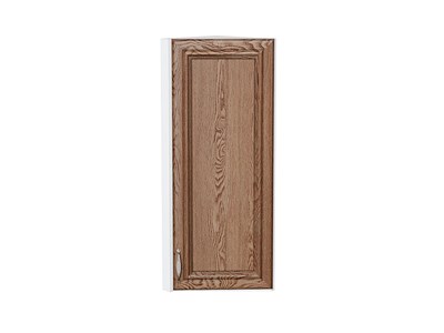 Шкаф верхний торцевой Шале Белый, Brown Dreamline, 920 В*Ш*Г 920*300*306, фасад МДФ  Brown Dreamline, корпус  Белый ms2510VVT_53848
