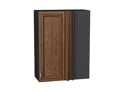 Шкаф верхний прямой угловой Шале Graphite, Brown Dreamline, 920 В*Ш*Г 920*700*345, фасад МДФ  Brown Dreamline, корпус  Graphite ms2510VVT_60349