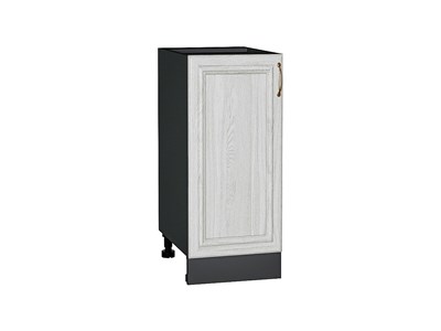Шкаф нижний с 1-ой дверцей Шале Graphite, White Dreamline, 350 В*Ш*Г 816*350*480, фасад МДФ  White Dreamline, корпус  Graphite ms2510VVT_65278