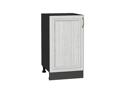 Шкаф нижний с 1-ой дверцей Шале Graphite, White Dreamline, 450 В*Ш*Г 816*450*480, фасад МДФ  White Dreamline, корпус  Graphite ms2510VVT_53954