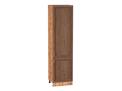 Шкаф пенал с 2-мя дверцами Шале Дуб Вотан, Brown Dreamline, 2340, 600 В*Ш*Г 2336*600*576, фасад МДФ  Brown Dreamline, корпус  Дуб Вотан ms2510VVT_61410