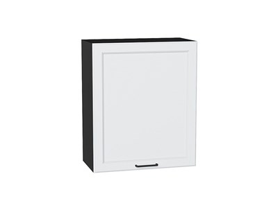 Шкаф верхний с 1-ой дверцей Барселона Graphite, Белый, 720, 600 В*Ш*Г 716*600*324, фасад МДФ  Белый, корпус  Graphite ms2510VVT_53001