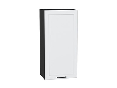 Шкаф верхний с 1-ой дверцей Барселона Graphite, Белый, 920, 450 В*Ш*Г 920*450*324, фасад МДФ  Белый, корпус  Graphite ms2510VVT_53004