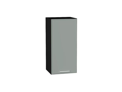 Шкаф верхний с 1-ой дверцей Квадро Graphite, Аквамарин, 720, 350 В*Ш*Г 716*350*321, фасад МДФ  Аквамарин, корпус  Graphite ms2510VVT_73092