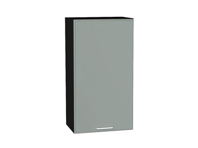 Шкаф верхний с 1-ой дверцей Квадро Graphite, Аквамарин, 920, 500 В*Ш*Г 920*500*321, фасад МДФ  Аквамарин, корпус  Graphite ms2510VVT_73101