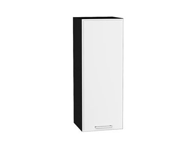 Шкаф верхний с 1-ой дверцей Квадро Graphite, Белый, 920, 350 В*Ш*Г 920*350*321, фасад МДФ  Белый, корпус  Graphite ms2510VVT_73122