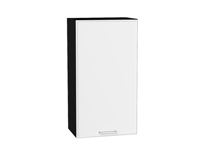 Шкаф верхний с 1-ой дверцей Квадро Graphite, Белый, 920, 500 В*Ш*Г 920*500*321, фасад МДФ  Белый, корпус  Graphite ms2510VVT_73125