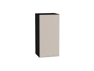 Шкаф верхний с 1-ой дверцей Квадро Graphite, Кашемир, 720, 350 В*Ш*Г 716*350*321, фасад МДФ  Кашемир, корпус  Graphite ms2510VVT_73104
