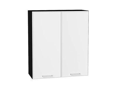 Шкаф верхний с 2-мя дверцами Квадро Graphite, Белый, 920, 800 В*Ш*Г 920*800*321, фасад МДФ  Белый, корпус  Graphite ms2510VVT_73178