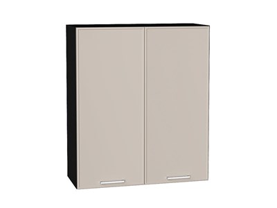 Шкаф верхний с 2-мя дверцами Квадро Graphite, Кашемир, 920, 800 В*Ш*Г 920*800*321, фасад МДФ  Кашемир, корпус  Graphite ms2510VVT_73186