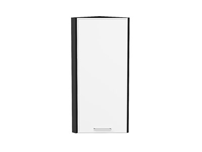 Шкаф верхний торцевой Квадро Graphite, Белый, 920 В*Ш*Г 920*300*307, фасад МДФ  Белый, корпус  Graphite ms2510VVT_73214