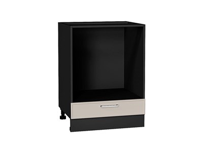 Шкаф нижний под духовку Квадро Graphite, Кашемир, 600 В*Ш*Г 816*600*477, фасад МДФ  Кашемир, корпус  Graphite ms2510VVT_73360