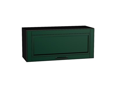 Шкаф верхний горизонтальный Дублин Graphite, Special Green, 360, 800 В*Ш*Г 358*800*318, фасад МДФ  Special Green, корпус  Graphite ms2510VVT_72841