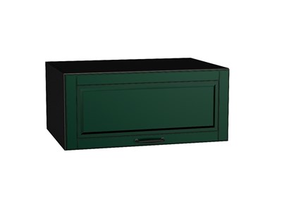 Шкаф верхний горизонтальный глубокий Дублин Graphite, Special Green, 800 В*Ш*Г 358*800*574, фасад МДФ  Special Green, корпус  Graphite ms2510VVT_72796