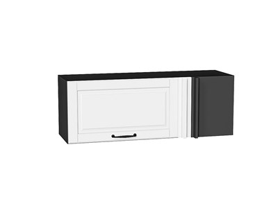 Шкаф верхний прямой угловой горизонтальный Дублин Graphite, Special White В*Ш*Г 358*1000*350, фасад МДФ  Special White, корпус  Graphite ms2510VVT_74930