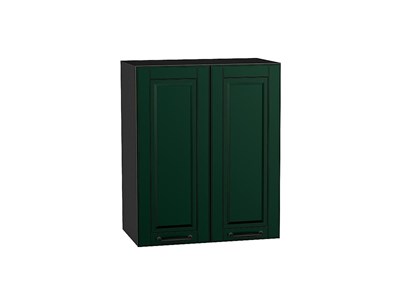 Шкаф верхний с 2-мя дверцами Дублин Graphite, Special Green, 720, 600 В*Ш*Г 716*600*318, фасад МДФ  Special Green, корпус  Graphite ms2510VVT_73147