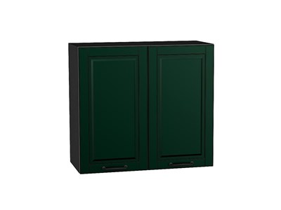 Шкаф верхний с 2-мя дверцами Дублин Graphite, Special Green, 720, 800 В*Ш*Г 716*800*318, фасад МДФ  Special Green, корпус  Graphite ms2510VVT_73148