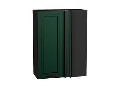 Шкаф верхний прямой угловой Дублин Graphite, Special Green, 920 В*Ш*Г 920*700*345, фасад МДФ  Special Green, корпус  Graphite ms2510VVT_72927