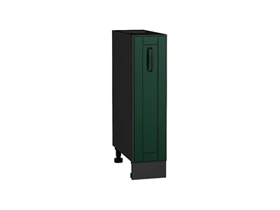 Шкаф нижний с 1-ой дверцей Дублин Graphite, Special Green, 200 В*Ш*Г 816*200*478, фасад МДФ  Special Green, корпус  Graphite ms2510VVT_73397