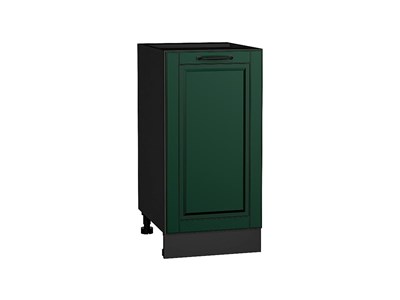 Шкаф нижний с 1-ой дверцей Дублин Graphite, Special Green, 400 В*Ш*Г 816*400*478, фасад МДФ  Special Green, корпус  Graphite ms2510VVT_73400