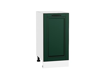 Шкаф нижний с 1-ой дверцей Дублин Белый, Special Green, 400 В*Ш*Г 816*400*478, фасад МДФ  Special Green, корпус  Белый ms2510VVT_73372