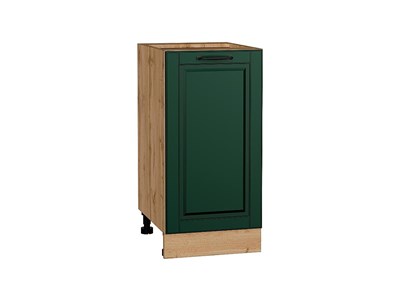 Шкаф нижний с 1-ой дверцей Дублин Дуб Вотан, Special Green, 400 В*Ш*Г 816*400*478, фасад МДФ  Special Green, корпус  Дуб Вотан ms2510VVT_73386