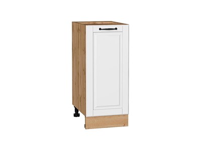 Шкаф нижний с 1-ой дверцей Дублин Дуб Вотан, Special White, 350 В*Ш*Г 816*350*478, фасад МДФ  Special White, корпус  Дуб Вотан ms2510VVT_73378