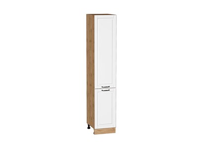 Шкаф пенал с 2-мя дверцами Дублин Дуб Вотан, Special White, 2140, 400 В*Ш*Г 2132*400*574, фасад МДФ  Special White, корпус  Дуб Вотан ms2510VVT_73742