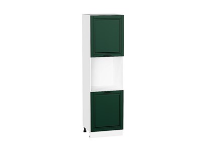 Шкаф пенал с 2-мя дверцами под технику Дублин Белый, Special Green, 2140 В*Ш*Г 2132*600*574, фасад МДФ  Special Green, корпус  Белый ms2510VVT_73785