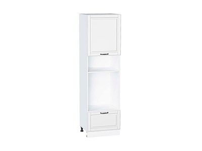 Шкаф пенал с 1-ой дверцей и ящиком под технику Дублин Белый, Special White, 2140 В*Ш*Г 2132*600*574, фасад МДФ  Special White, корпус  Белый ms2510VVT_73692