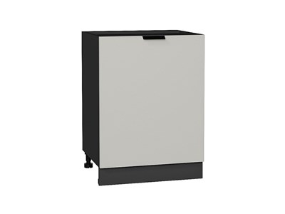 Шкаф нижний с 1-ой дверцей Евро Graphite, Агат, 600 В*Ш*Г 816*600*478, фасад МДФ  Агат, корпус  Graphite ms2510VVT_59180