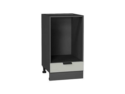 Шкаф нижний под духовку Евро Graphite, Агат, 450 В*Ш*Г 816*450*474, фасад МДФ  Агат, корпус  Graphite ms2510VVT_67230