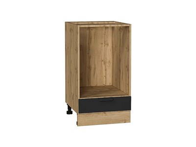 Шкаф нижний под духовку Евро Дуб Вотан, Антрацит, 450 В*Ш*Г 816*450*474, фасад МДФ  Антрацит, корпус  Дуб Вотан ms2510VVT_67232