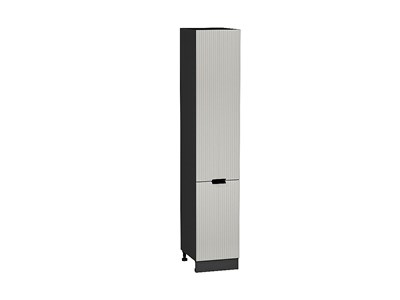 Шкаф пенал с 2-мя дверцами Евро Лайн Graphite, Агат, 2140, 400 В*Ш*Г 2132*400*574, фасад МДФ  Агат, корпус  Graphite ms2510VVT_59553